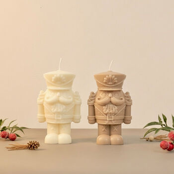 Large Christmas Nutcracker Candle And Christmas Decor, 5 of 12