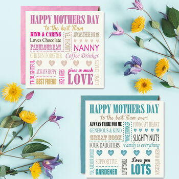 Personalised Words Mother's Day Card, 2 of 4