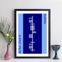 Personalised Irish County Or Town Ogham Alphabet Print, thumbnail 12 of 12