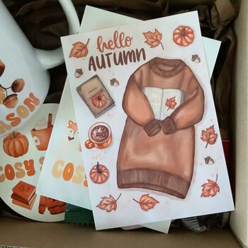 Cosy Season Autumn Themed Box, Care Package For Book Lovers And Coffee Lovers, 5 of 7