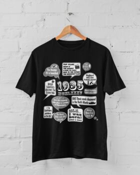 'Events Of 1985' Bespoke 40th Birthday Gift T Shirt, 3 of 9