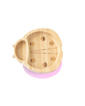Bamboo Suction Plate Ladybird Pink, 4 of 4