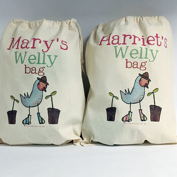 Personalised Welly Boot Bag, 6 of 9