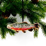 Flumens Trout Wooden Hanging Decoration, thumbnail 1 of 4