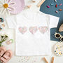 Liberty Of London Children's Mini Hearts Design T Shirt, thumbnail 1 of 5