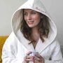 Personalised Message Long White Robe Dressing Gown Gift, thumbnail 1 of 5