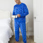 Personalised Matching Dad And Child Snowflake Soft Pyjamas, thumbnail 3 of 12