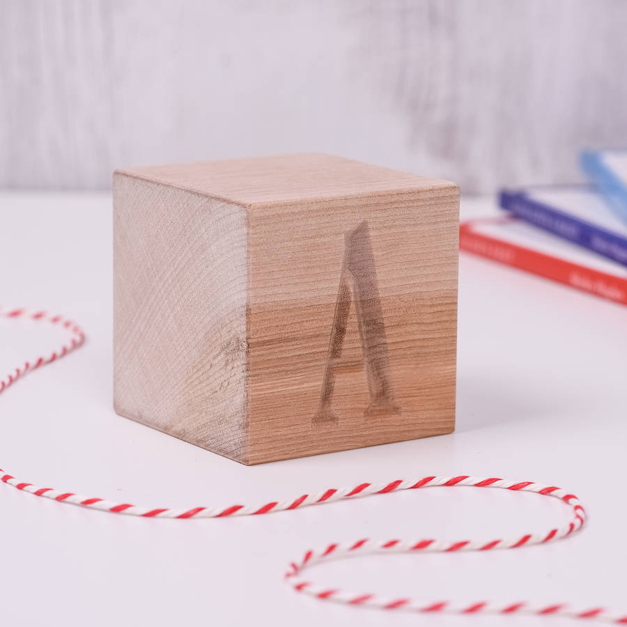 Personalised Engraved Wooden Keepsake Block By EdgeInspired