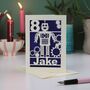 Personalised Papercut Robot Birthday Card, thumbnail 5 of 5