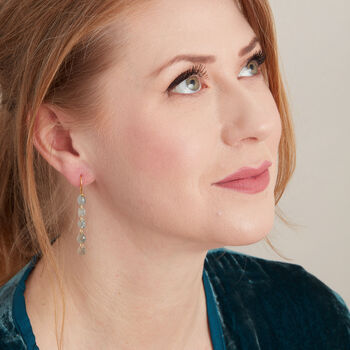 Aquamarine Pebble Drop Earrings, 3 of 6