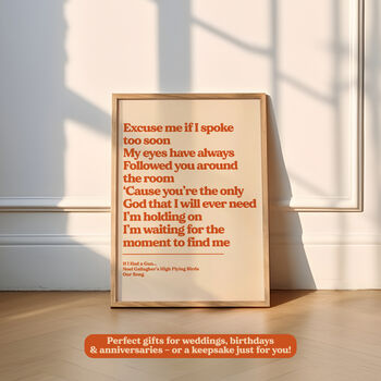 Custom Lyric Print, 8 of 12