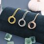 Three Interlocking Circles Pendant Necklace, thumbnail 1 of 12