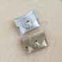 Metallic Gold Or Silver Leather Jewellery Pouch, thumbnail 4 of 4
