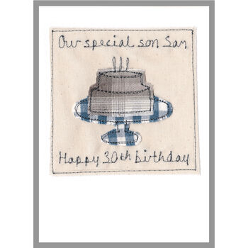 Personalised Cake Birthday Card For Him, 9 of 12