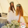 Serena In White Flower Girl Dress | Communion Dress, thumbnail 6 of 7
