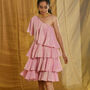 Avanti Tissue Chanderi One Shoulder Dress, thumbnail 1 of 9