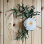 Paper Peony And Preserved Eucalyptus Ring Wreath, thumbnail 1 of 4