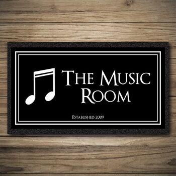 Personalised Bar Runner And Coasters Music Room, 3 of 8