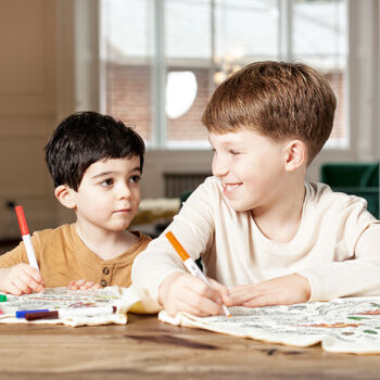 Personalised Axolotl Colour In Pyjamas With Pens, 4 of 7