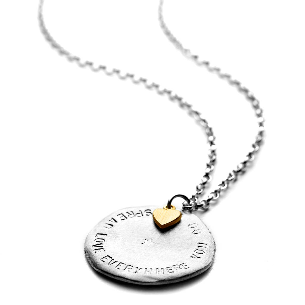 Personalised Medallion Necklace By Chambers & Beau