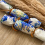 Personalised Reusable Floral Blue Christmas Crackers, thumbnail 5 of 10