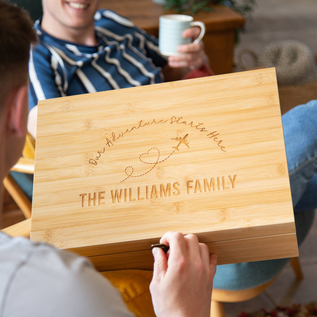 Personalised Wooden Travel Keepsake Box By Duncan Stewart