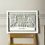 Personalised Family/Couples Papercut, thumbnail 1 of 12