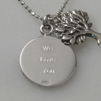 Family Tree Necklace Personalised In Sterling Silver, 6 of 6