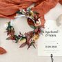 Autumnal Flower Crown Bridal Headband, thumbnail 9 of 10