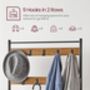 Vintage Hat Coat Rack Stand Organiser With Shoe Bench, thumbnail 4 of 8