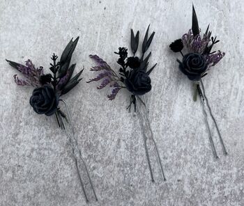 Black Gothic Hair Pins, 5 of 5