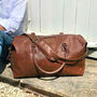Personalised Nuhide Travel Holdall, thumbnail 5 of 11