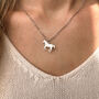 Horse Necklace With Birthstone, thumbnail 6 of 11