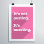 Posting Is Boasting Print, thumbnail 3 of 12