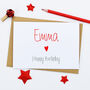 Personalised Happy Birthday Name Card, thumbnail 3 of 3