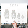 Personalised Family Print With Polar Bears, thumbnail 2 of 5