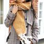 Personalised Camel Two Tone Winter Scarf, thumbnail 1 of 5