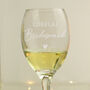 Personalised Bridesmaid Wine Glass, thumbnail 2 of 4