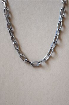 Silver Anchor Chain Necklace, 2 of 7