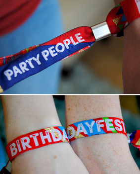 Birthdayfest Festival Birthday Party Wristbands, 3 of 10