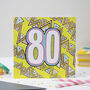 '80th' Birthday Card, thumbnail 2 of 2