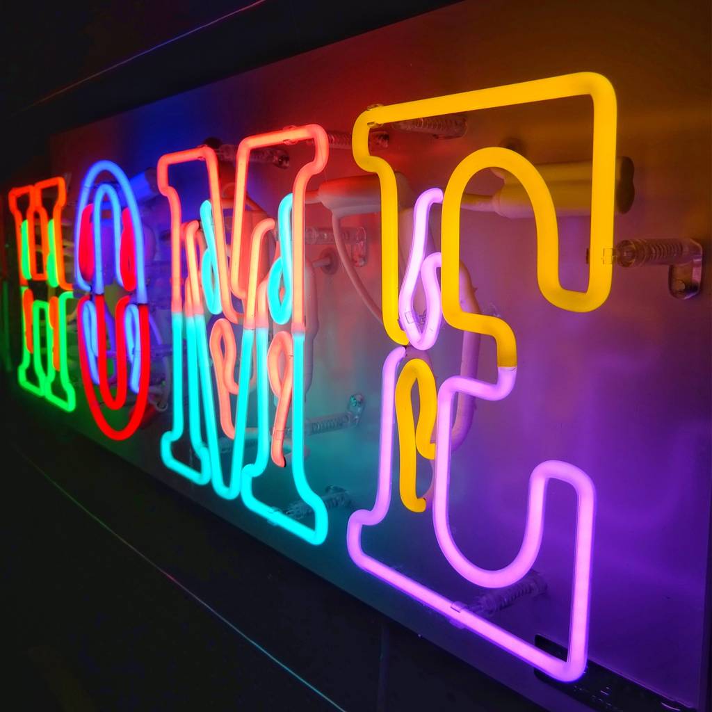 neon sign light typographic brilliant notonthehighstreet