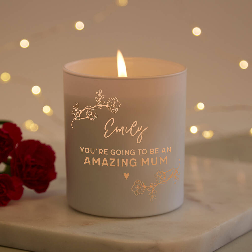 Personalised Mummy To Be Candle By Kindred Fires | notonthehighstreet.com