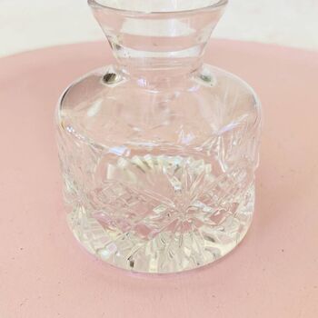 Vintage Decorative Cut Glass Crystal Perfume Bottle ~ 23, 3 of 7