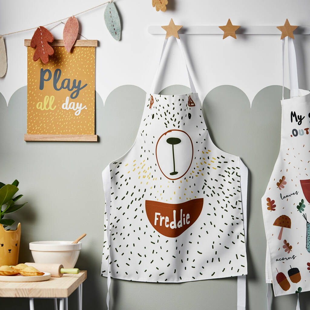 Children's Personalised Bear Apron, 1 of 4