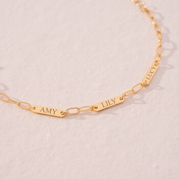 Statement Bar And Chain Bracelet, 2 of 12