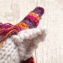 Rainbow Unicorn Christmas Baubles Intermediate Knitting Kit, thumbnail 5 of 8