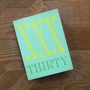 Mini Roman Numerals Thirty Card, 3 of 5