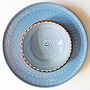 Handmade Blue Spiral Bowl, thumbnail 6 of 12