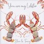 Personalised Lobster Love Pebble Picture, thumbnail 3 of 3